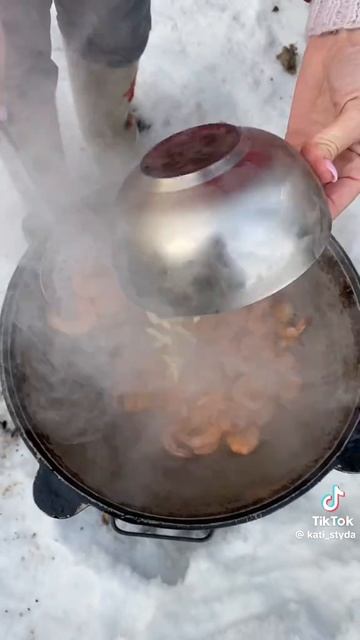 Креветки в казане 🔥