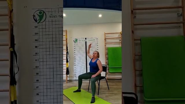 Прямой эфир 14.05.24.💪Убираем боль и напряжение в спине сидя на стуле.💪