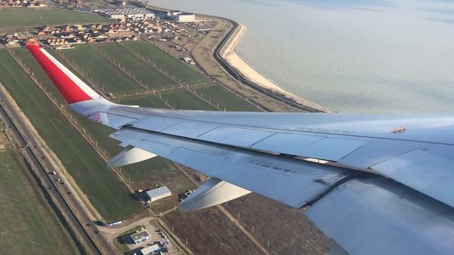 Вылет из Краснодара и посадка в Москве