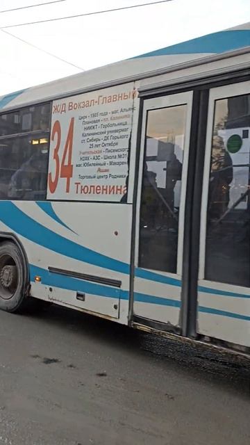 автобус 34 высадил всех на дороге
