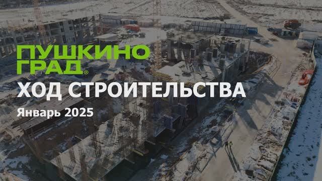 Ход строительства ЖК "Пушкино Град", январь, 2025 г.