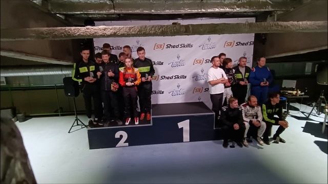 ShedSkills 2023 церемония награждения 600-круговой командной гонки в Turba karting hall Екатеринбур