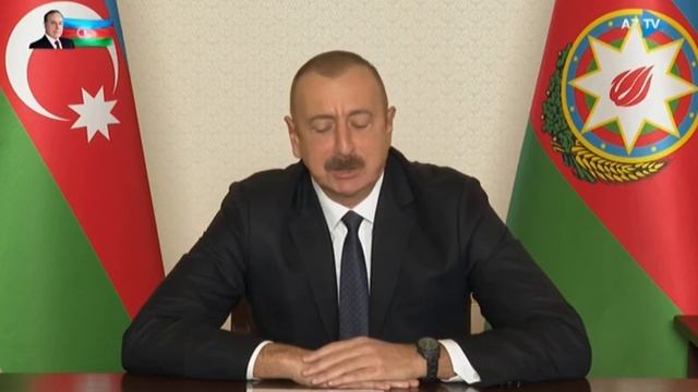 QARABAG SENEDININ IMZALANMA ANI. МОМЕНТ ПОДПИСАНИЕ СОВМЕСТНОГО ЗАЯВЛЕНИЯ ПО КАРАБАХУ