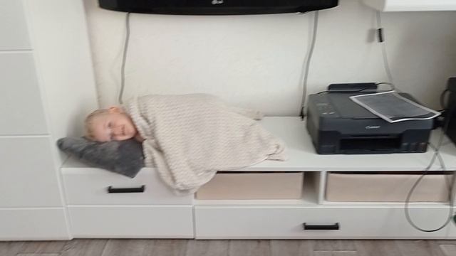 Тема и бабушка остались вдвоём.