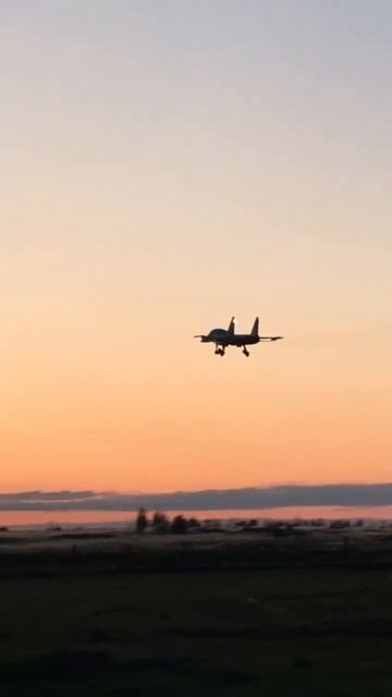 Вечерняя посадка. #su34#су34