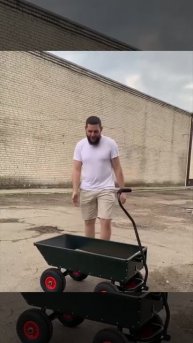 Краштест садовой тачки
