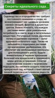Секреты идеального сада...