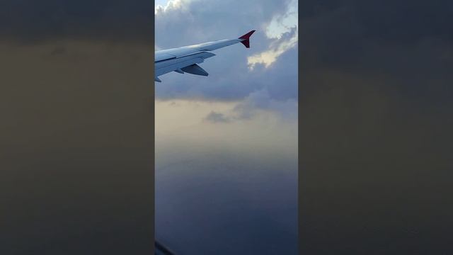 Посадка в Анталии. разворот над Кемером.