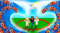 🪵 ВЫЖИЛИ при ЦУНАМИ из ТУНГ ТУНГ ТУНГ САХУРА в МАЙНКРАФТ! НУБИК ШЕДИ
