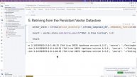 7 -Retrieval of Data from Vector datastore