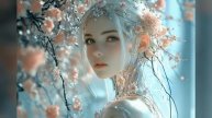 Wedding Dress. Fantasy. Beautiful AI ART , Photography and inspiring Music