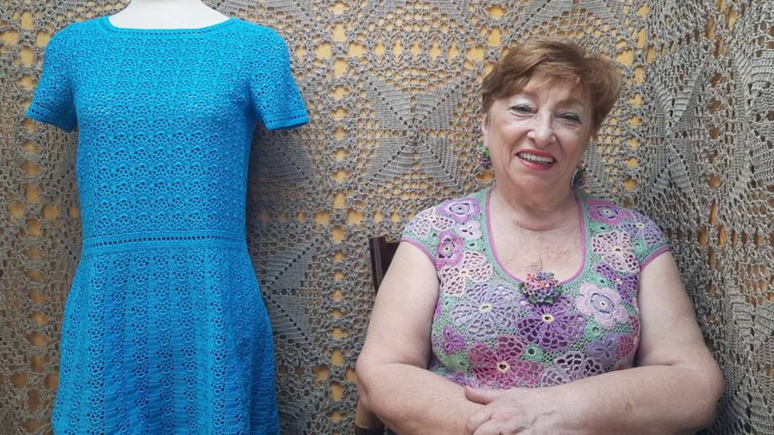 Платье "Лучезарное". Мастер-класс по вязанию крючком от О. С. Литвиной.