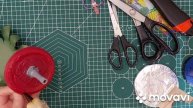Aстра игольчатая, часть 2. Изолон. Настольный светильник