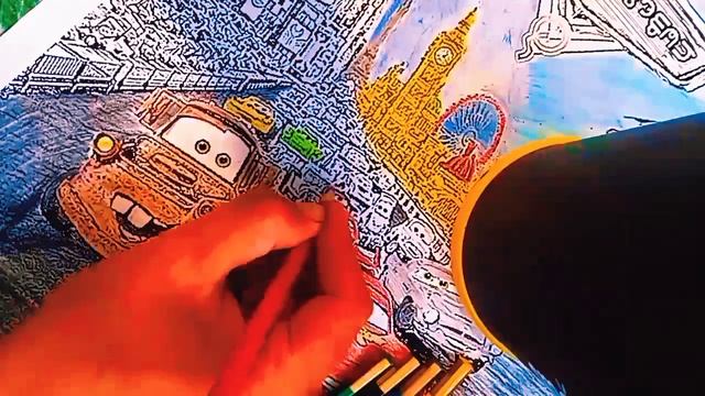 КАК РАСКРАСИТЬ ПОСТЕР  ИЗ ФИЛЬМА ТАЧКИ 2 | Карандашами 2025