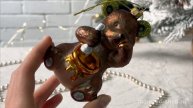 Ёлочная игрушка МЕДВЕЖОНОК - СЛАДКОЕЖКА, стекло, 10 см, 4060414-wd