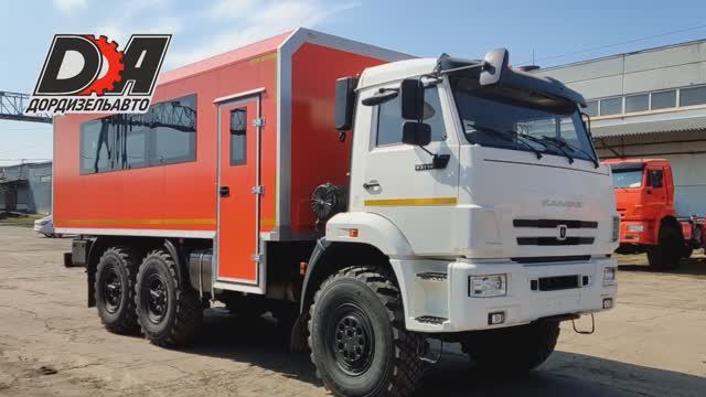 Вахтовый автобус на трехосном вездеходе Камаз 43118. 28+2 места!!!
