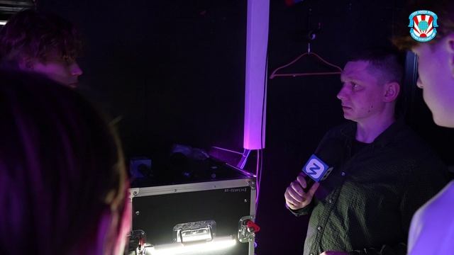 Медиаклассники в студии Российского общества «Знание».