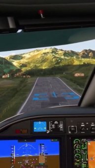microsoft flight simulator сложная посадка в Куршавели