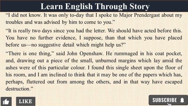 LEARN ENGLISH THROUGH STORIES.✅🕵️♂️Detective story.#audiobook #detective #english