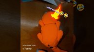 я сделал котика из воздушного пластилина