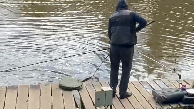 Основной водоем.Форель на червя