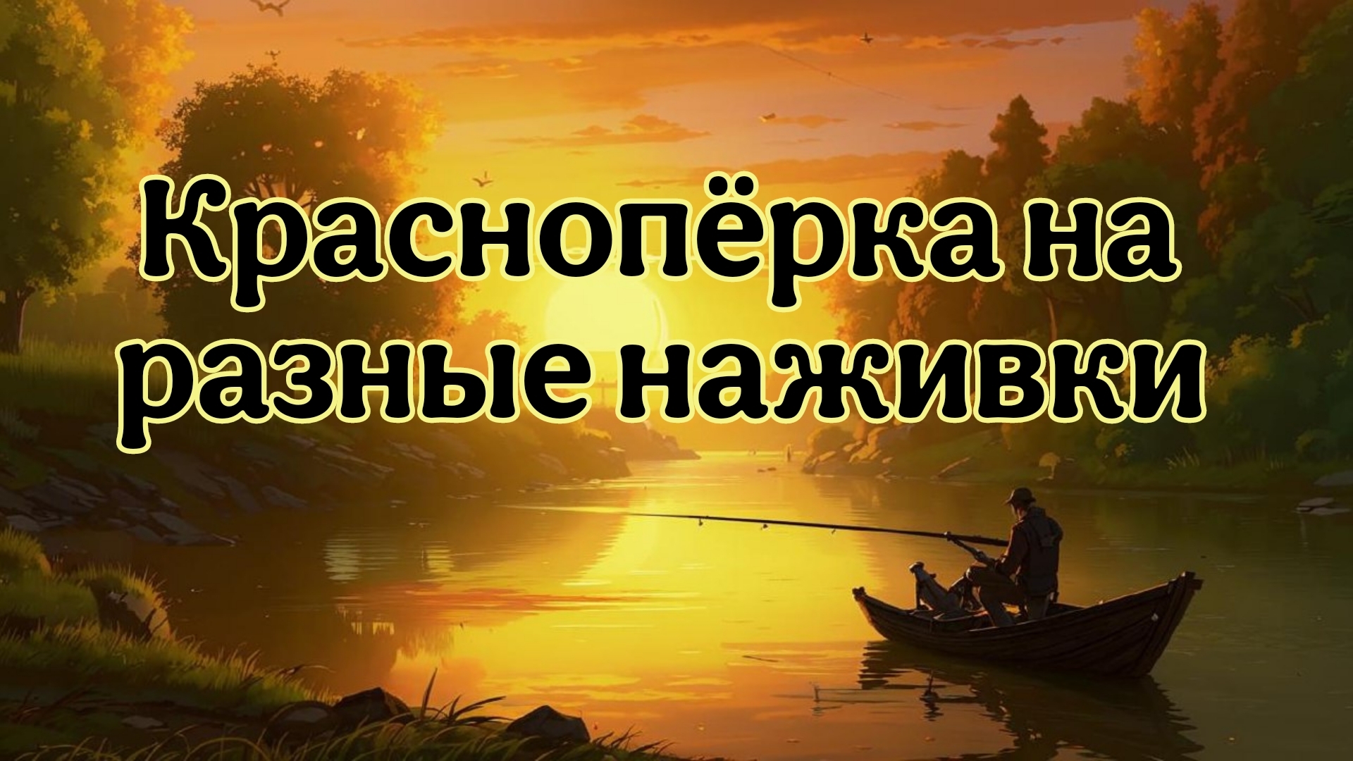 Рыбалка, краснопёрка на разные наживки.
