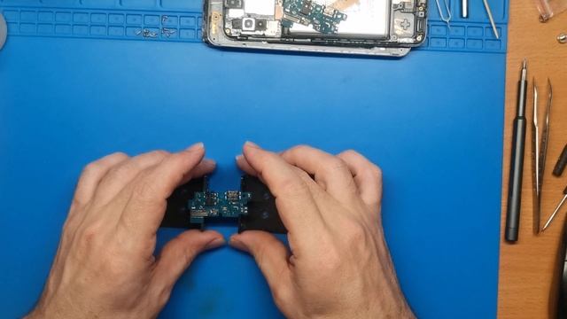 samsung a50 замена микрофона