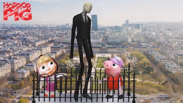 🔴Мультики СВИНКА МАША и СЛЕНДЕР в Париже СМЕШНЫЕ СТРАШИЛКИ ПРИКОЛЫ horror pig МУЛЬТИК 2018