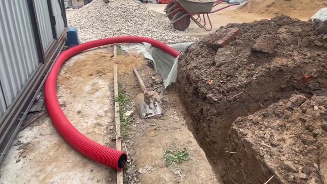 Дренаж участка вокруг дома и отвод воды с крыши,монтаж септика Евролос Про 6
