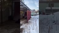 Навес - дровник с боковыми стенками