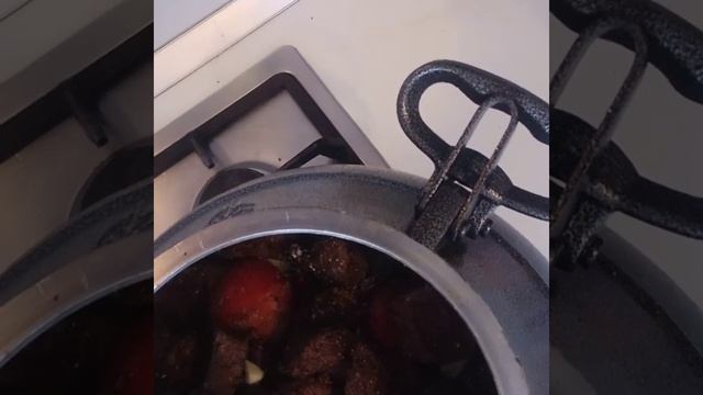 Обжаренная говядина с кориандром с овощами в Афганском казане 2