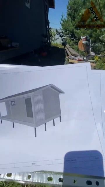Каркасный хозблок #стройка #лайфхаки #diy #tools #работа #да
