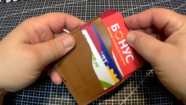 Уникальный картхолдер ручной работы из итальянской кожи