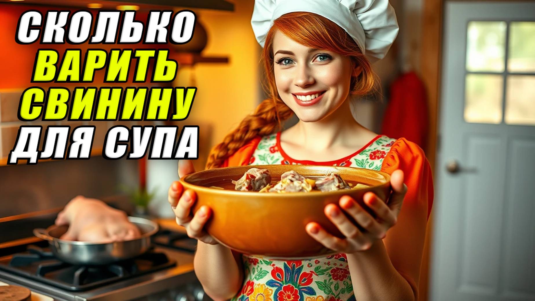 Сколько варить свинину для супа