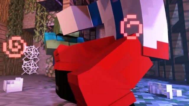 Хип-хоп битва между Стивом и ведьмой в minecraft . Мультик на английском