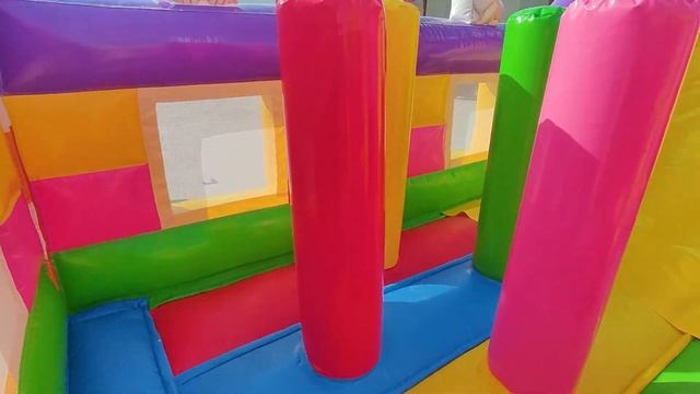 Коммерческий надувной батут «Весёлая компания»,  8x6x5 м