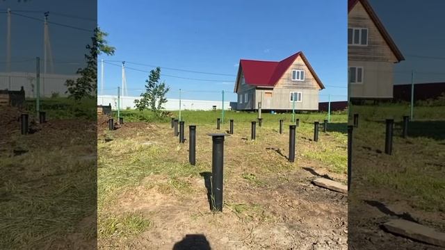 Монтаж винтовых свай
