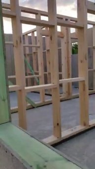 Строим очередной дом в районе станицы Дербентской. 105 ?