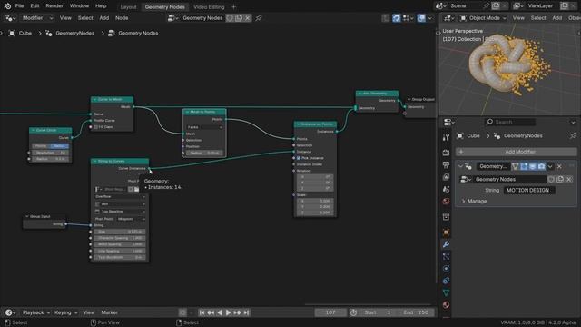 Creative coding torus knot (Креативный кодирующий торический узел)