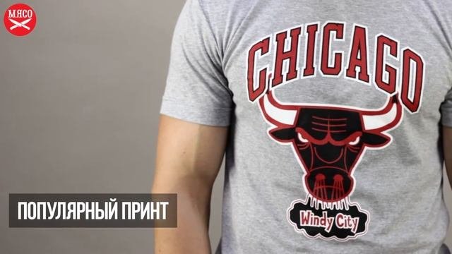 Футболка Liberty - Chicago Bulls, Wind City, Grey. Обзор