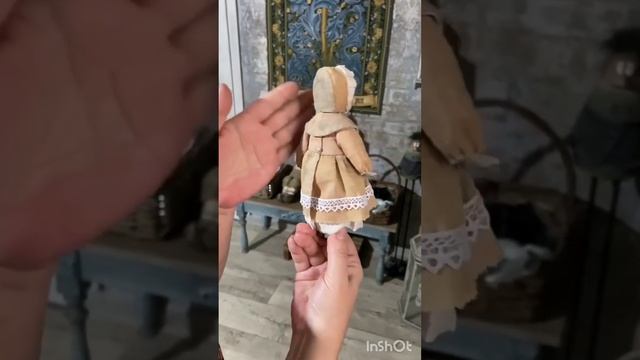 Платье для куклы по МК Ирины Фещенко