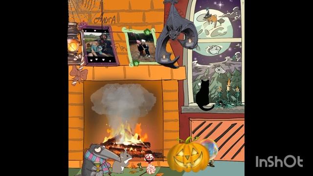 Halloween🎃душевно#halloween #рисунок #живаяоткрытка #иллюстра