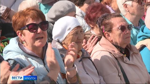 Концерт в честь 80-летия Великой Победы провели в Ленинском округе Иркутска