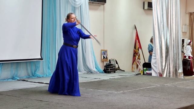 Фланкировка казачьей шашкой в Алматы. 07.05.2025.