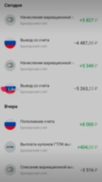 ПОДЕЛИТЕСЬ КАКИЕ У ВАС ДВИЖЕНИЯ НА БРОКЕРСКОМ СЧЕТУ