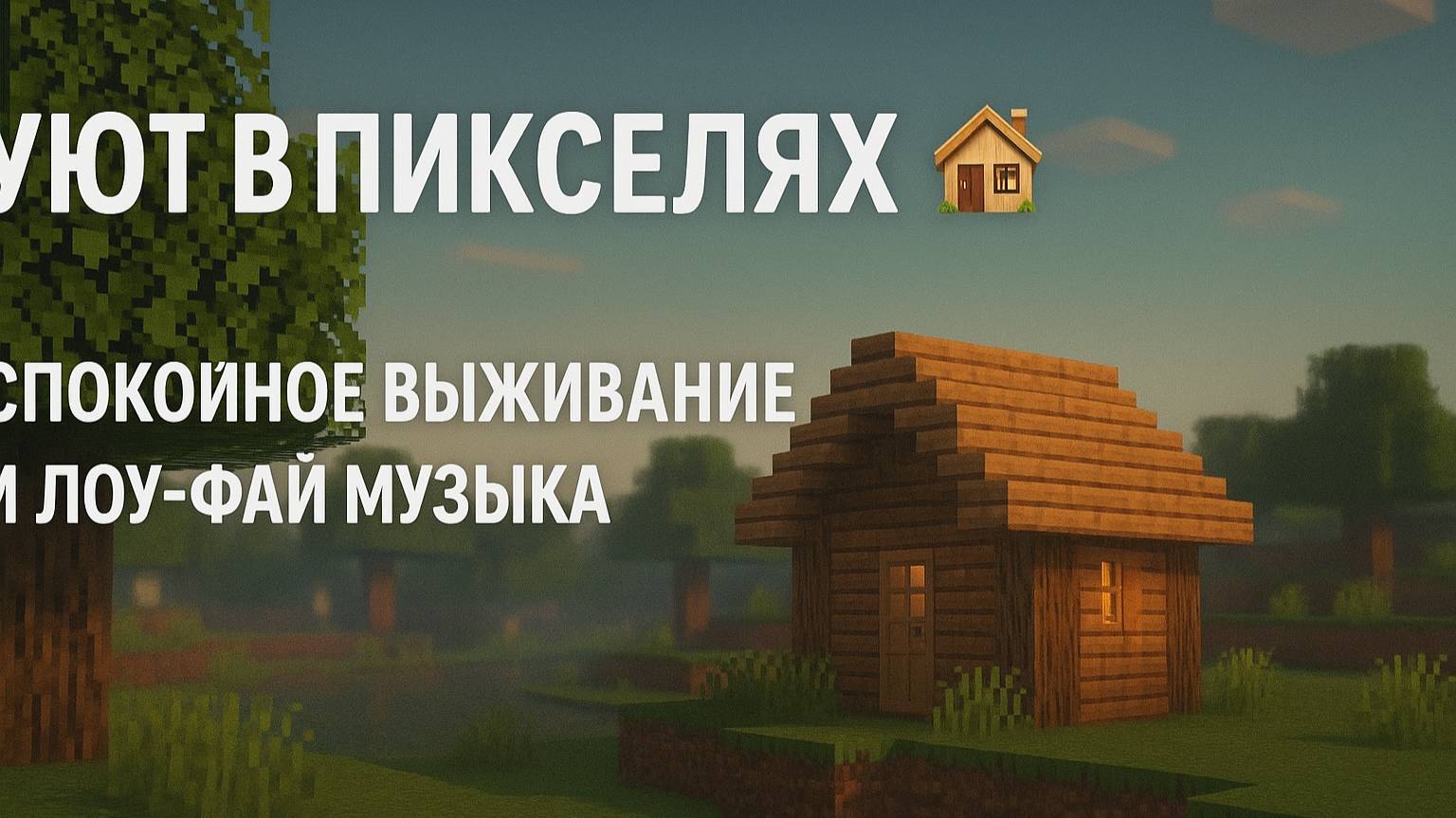 Уют в пикселях 🛖 | Спокойное выживание и лоу-фай музыка