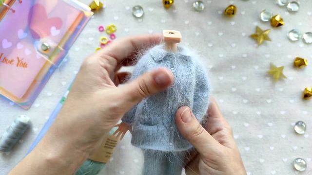 Анонс к МК по вязанию кардигана с пуговицами и карманами для Блайз