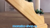 Светильник ГОРКА РОЖДЕСТВЕНСКАЯ ТЕОДОРО (светлое дерево) на 7 свечей, 40х31 см, таймер, AX8000180