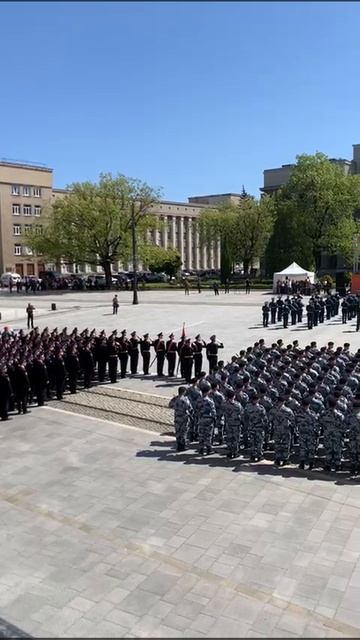Репетиция парада Победы во Владикавказе
