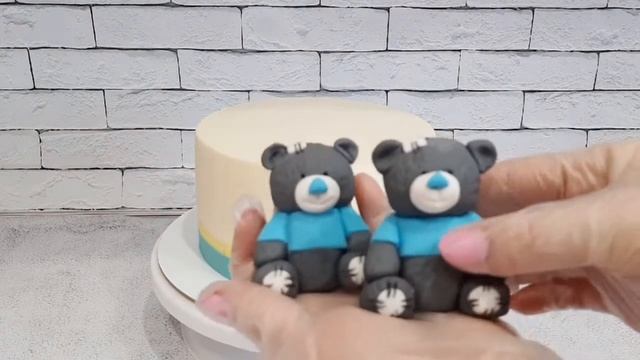 Тортик для двойняшек.🧸